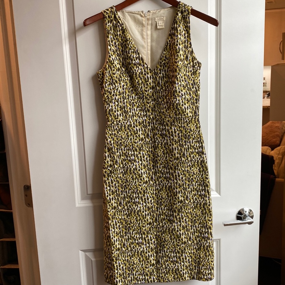 J. Crew colorful shift dress size 2